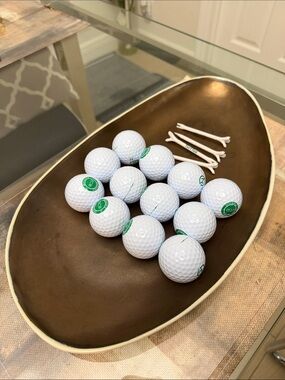 Eco-Branded White Golf Ball Pack — Green Logo